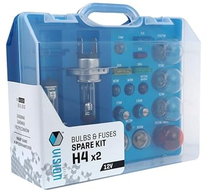 AURUM H4 Lampenbox Lampen Birnen Beleuchtung Glühlampen Sicherungen Set 12V 19 tlg.