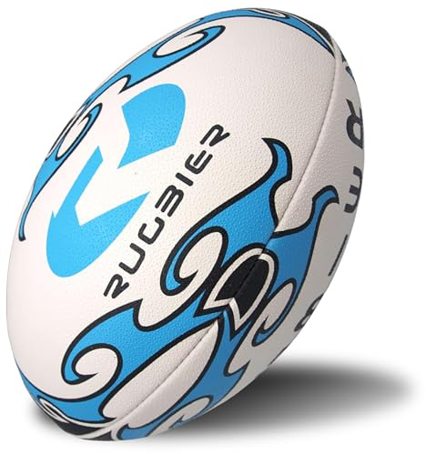 RUGBIER – T5 Match professionell Rugbyboll – High-End - Tävling och träning - Herrkategorier och Senior Team – Naif Blue