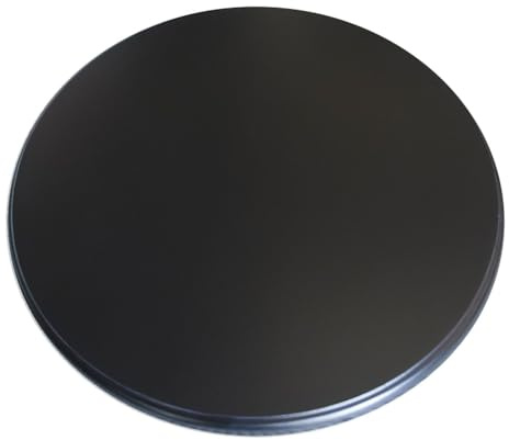GSKDZG Lazy Susan Vassoio Girevole In Legno, 60cm 70cm 80cm 90cm Vassoio Da Portata Grande Per Tavolo Da Pranzo Vassoio Girevole, Silenzioso Robusto(Dark black,60cm/24in)