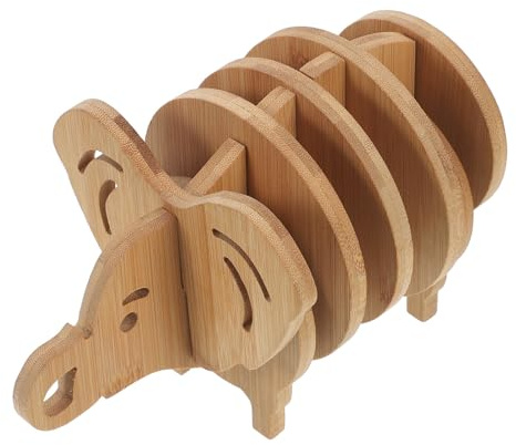 HOLIDYOYO Esterilla De Bambú para Cocina 8 Piezas Salvamanteles para Platos Calientes