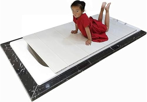Suixtil Divisor Plegable a Prueba de Polvo de la bañera del Plumero de la Cubierta de la bañera, bañera del Espesor el 1,2 cm, Divisor de la bañera del PVC(165x80x1.2cm)