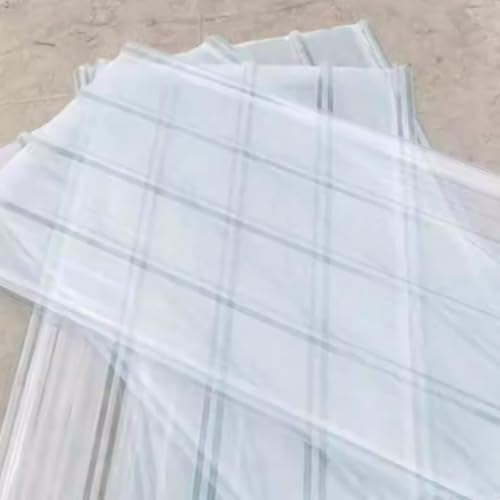 12 Pcs Transparent Corrugated Roofing Sheets 1.2mm Fiberglass Panels Waterproof and Dustproof for Garage Shed 35x43in
