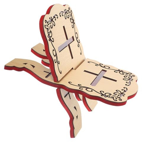 NUOBESTY Étagère Coran Rétro - Support Coran Avec Support En Bois Étagère À Livres Pour La Maison La Salle De Classe La Bibliothèque Motif Vintage Unique