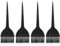Hair dye brush with Handles, 4 Pcs Professional Tint and Hair Colour Brush, Hair dye comb,Ideal for Home and Salon Use and DIY Coloring