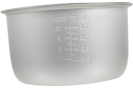 CLISPEED Non-Stick Electric Cooker Liner Replacement Pot Multi-use Rice Cooker Inner Pot with Scale for Soups and Cakes Compatible