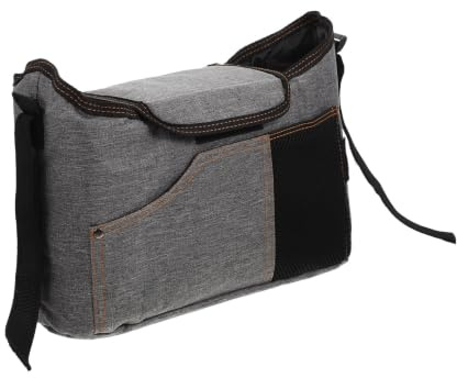 Kinderwagen Taschenorganizer Wickeltasche aus Canvas für Unterwegs | Sicherem Halt Am Griff, Viel Stauraum, auch Umhängetasche Nutzbar, für Telefon