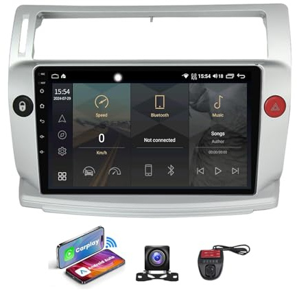 Android 13 Car Radio for C4 LA LC 2004-2014, 9 Touch Screen, 4G WiFi, CarPlay, GPS Navigation, DSP, RDS, DAB+, Bluetooth, DVR, Multimedia Player