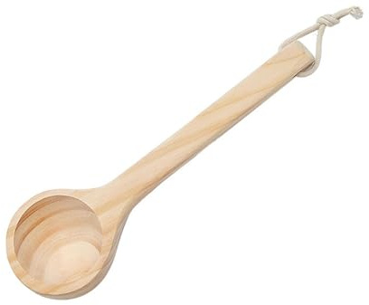 Fenteer Louche de Sauna, Cuillère à Eau En Bois Polyvalente et Pratique pour La Maison,