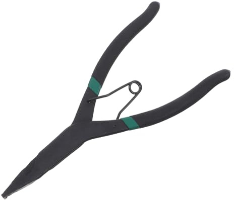 Garneck Alicates para Anillos De Bloqueo con Punta Plana y Ángulo Herramienta Resistente De Acero para Montaje y Desmontaje De Anillos De Retención Transmisión y Ejes Práctica Abrazadera p