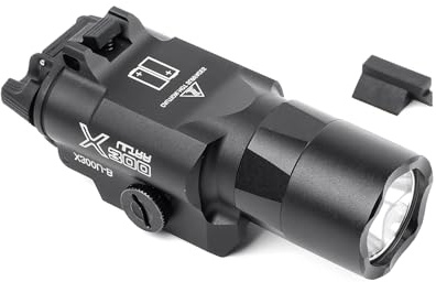 GLECTICAL Tactical Torch Flashlight 600Lumen, Compact Tactical Flashlight | With 3 light modes: constant-on/momentary-on/strobe,fits for 20mm picatinny rail and glock,black
