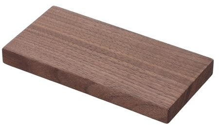 GALPADA Planche en Bois de Noyer Noir Marron pour Projets Diy, Finition Lisse et Non Finie, Panneau Bois Élégant Adapté la Décoration Intérieure