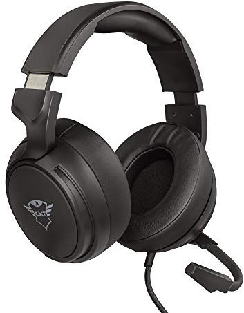 Trust Gaming Headset GXT 433 mit Mikrofon für PS4, PS5, PC, Nintendo Switch, Xbox Series X, Xbox One - Pylo Kabelgebundene Gaming-Kopfhörer mit Geflechtkabel, 50 mm-Aktivlautsprecher - Schwarz