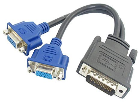 YUNB - Cable Adaptador Divisor Hembra VGA Doble de 15 Pines