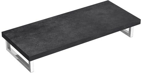 doporro Waschtischplatte 45x120cm in Anthrazit mit Konsolenhalterung | Waschtischplatte für Aufsatzwaschbecken, mit Konsolenhalterung – stabil & pflegeleicht für moderne Bäder & Gäste-WC