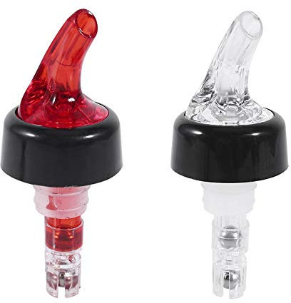 Omabeta 1 PCS Automatic Measured Bottle Pourer, 35ml Quick Shot Spirits Measuring Pourer Liquor Flow Wine Bottle Pour Spout Stopper Cocktail Dispenser Transparent(White)