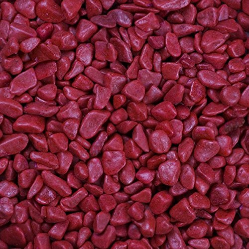 Eurosand Nuggets, gerundete Dekosteine 5 KG Rot, dunkelrot, KÖNIGSROT