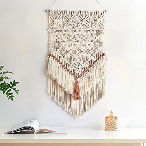 BMIDRUT Hanging Macrame Tapestry Dream Catchers Hand Woven Tapestries Boho Wall Art Decor Home Wall Decor Wall Pediment