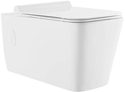Concorde Wall hung Toilet Bowl, Black Hardware