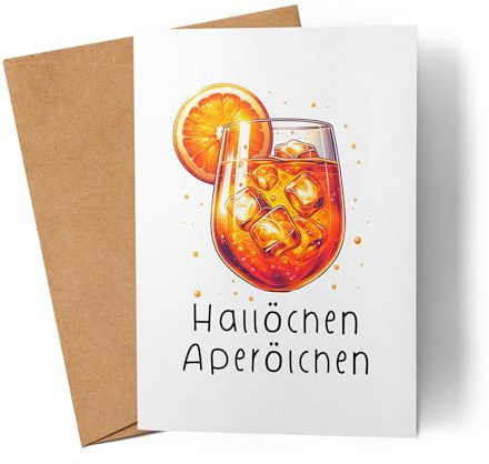 Lilavie-Design Hallöchen Aperölchen Karte Sommergetränk Aperol Beste Freundin