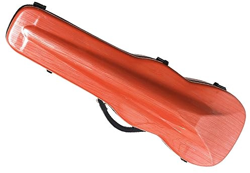 ZoRHac Geigenkoffer aus Kohlefaser, Geigenkoffer in voller Größe, superleichte, tragbare Tragetasche mit Schultergurt und Hygrometer(Size:3/4)