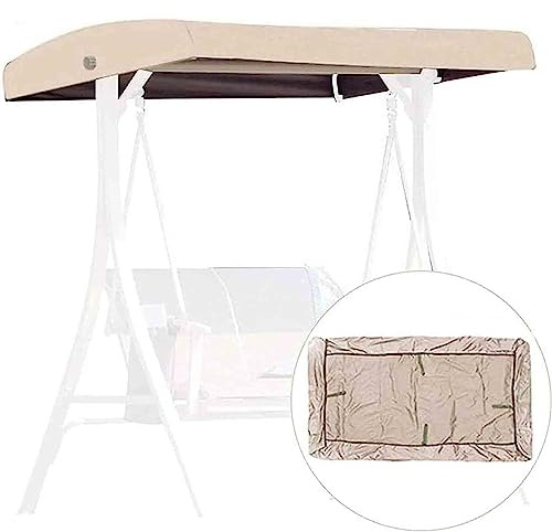 004,191 * 120 * 18/23cm,Generic Oxford Cloth Patio Swing Top Cove Replacement Canopy for Swing Seat 3 Seater Garden Hammock Cover