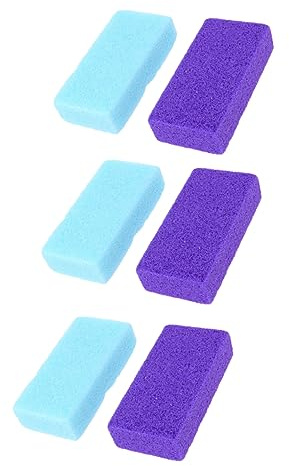 Beatifufu Fußpflege für Effektive Hornhautentfernung 6 Stück mit Hornhautentferner und Reibstein aus Pu 6stücke Pediküre Bimsstein Zufällige Farbe bei Langem Stehen und Gehen