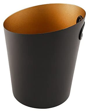 Eiskübel Eiskübel aus Edelstahl, 5 l, Weinkübel, Aufbewahrungswanne in Lebensmittelqualität for Getränke und Partys, schwarze Metallwanne, perfekt for Wein-, Champagner- oder Bierflaschen Eiswürfelbeh