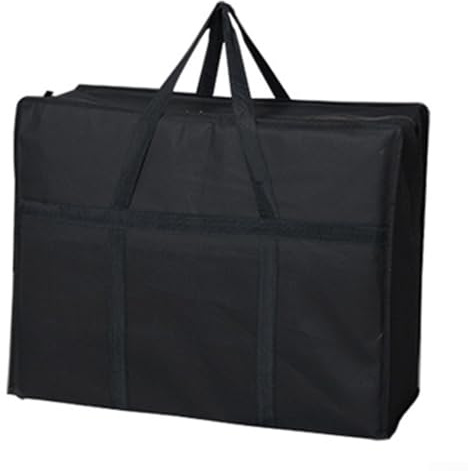Platzsparende Tasche aus Oxford-Stoff zur Aufbewahrung von Gartenmöbeln, bequemer Transport (schwarz)