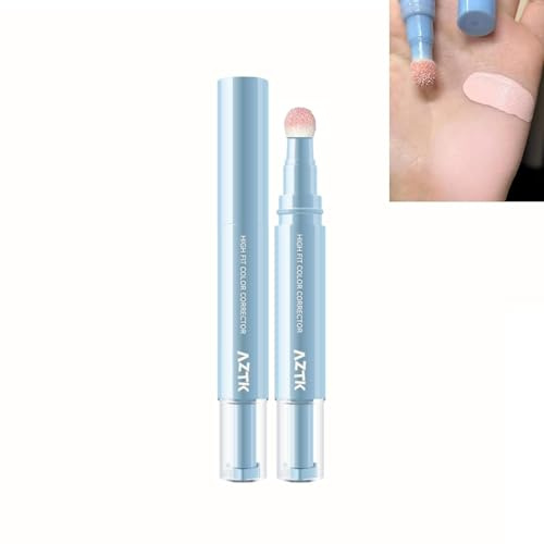 Aztk correttore penna, liquido correttore colore con testina in spugna, illuminante viso idratante a lunga durata, copre le imperfezioni, crea un trucco impeccabile (02#, 4.6g)