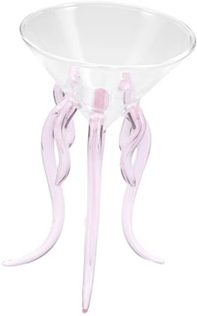 MAGICLULU Unique Cocktail Glasses Cute Cocktail Glasses Made of High Borosilicate Glass Shatterproof and Design for Home Bars Parties Special Occasions