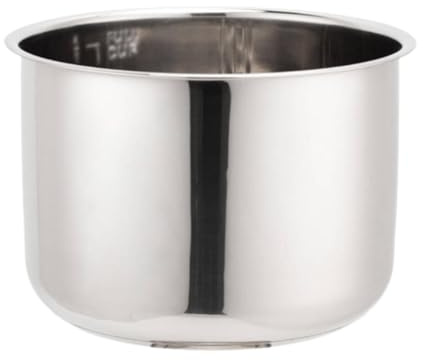 LOVIVER Cuiseur à Riz Pot Intérieur Autocuiseur Revêtement de Remplacement Multi-usage Facile à Nettoyer Robuste Rond Portable Récipient Intérieur pour La Cui, S