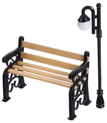 Abaodam 2pezzi Lampione e in Miniatura Giocattoli Per Ragazzo Decorazione Ornamentale Di Lampione Per