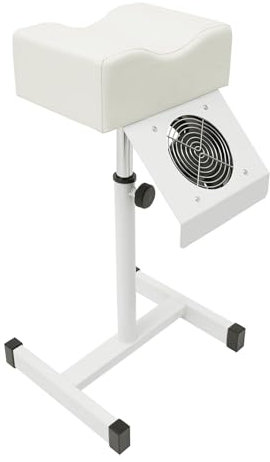 SICHENSH Mobile Pediküre Stuhl, Pediküre Hocker Stuhl, Salon Beinstütze Fußpflege mit Absaugung, Höhenverstellbar Maniküre Pediküre Stuhl, Maniküre Fußstütze, 31 x 28 x 45cm (Weiß)