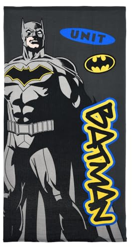 CARTOON Toalla de playa Batman de microfibra de poliéster toalla para niños 240 gsm tamaño 70x140 cm playa piscina