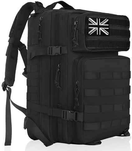 Military Tactical Backpack 20L/25L/35L/40L/45L, MOLLE Rucksack for Men