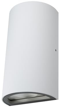 Osram ENDURA Style luminaires extérieurs LED classique avec émission de lumière haut et bas, rond, en blanc en aluminium, protection IP44, pour façades et entrées | Endura Style UpDown Lanternes d'extérieur Blanc Diamètre 30 000 h