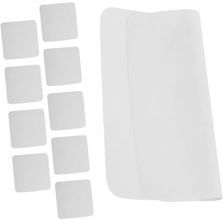SEWACC 10pcs Jewelry Cleaning Cloth Soft Suede Polishing Cloth for Silverware Eyeglasses Camera Lenses