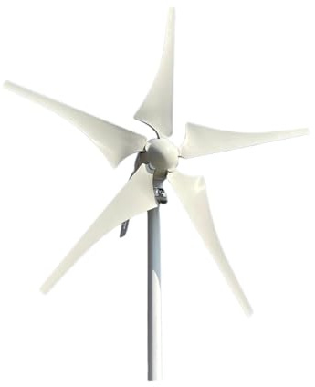 Molino de viento de 5000W, turbina aerogeneradora de 6 aspas, 12V, 24V, 48V, con controlador MPPT, velocidad del viento de arranque baja for fuera de la red Para el hogar, la granja, el alumbrado públ