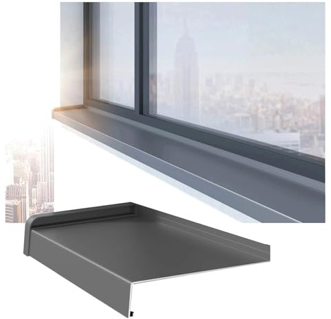 XILYZMO Banco Ventanas Aleación Aluminio, Tamaño Personalizable Reemplazo Alféizar, 2 Mm Grosor Aleación Aluminio Placa Protectora, Salediza Tablero Repuesto Tapa Extensión