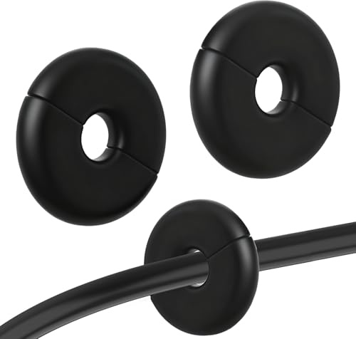 Thinp 2 Pcs Wall Grommets for Cables, Wall Cable Pass Through Anti-Slip Cords Hole Covers Starlink Cable Routing Kit Feed-Through for Walls Holes and Furnitures Wire Hole (Blake)