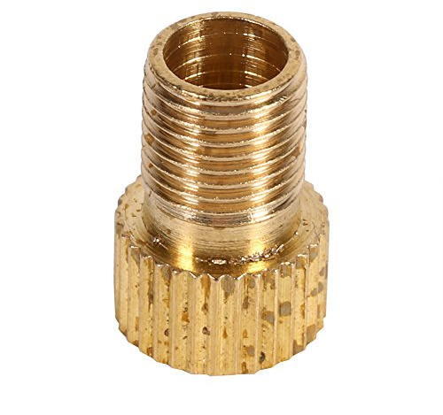 Cykelventiladapter Premium Zinklegering Guld 1PC Konverterar till Schraderventil för landsvägscyklar