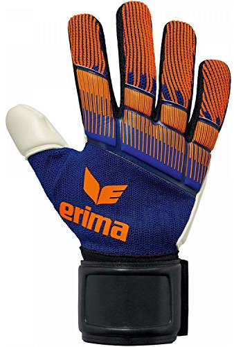ERIMA Torwarthandschuhe FLEXINATOR knit, new navy/orange fire, 11, 7221802