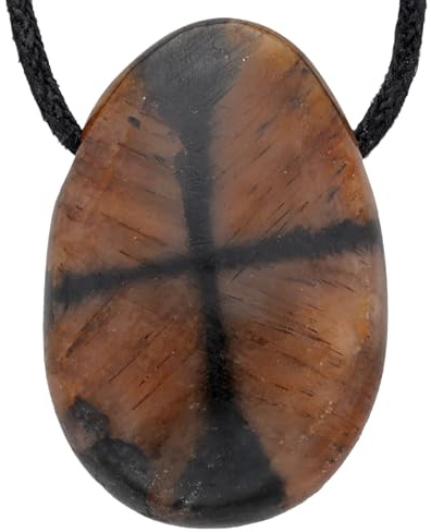 Chiasto Lith Drop Pendant Drop Pendant Drum Gemstone with Drilled Hole