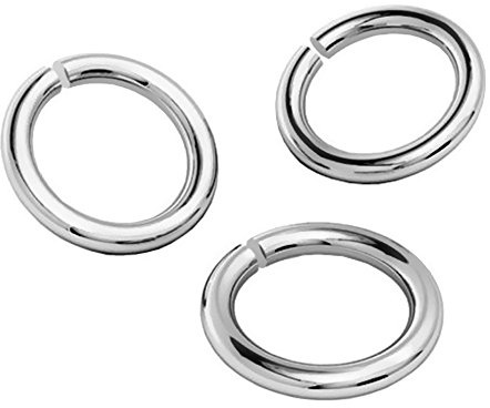 My-Bead offene Binderinge 8 mm – 925 Sterlingsilber Schmuckringe zum Basteln Verbinden & Reparieren – Rundringe Schmuckherstellung DIY Armbänder & Ketten (3 Stück)