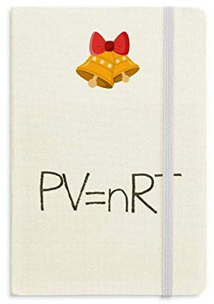 Notizbuch mit Glöckchen und englischer Aufschrift Chemistry Kowledge, ideal für den Gasstaat