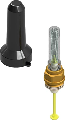 SBK Durchflussmesser gelb 1,1-7,8 l/min (100-465 l/h) mit plombierbarer Abdeckkappe für Heizkreisverteiler 3000 und Universalverteiler 3000