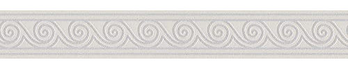 A.S. Creation | Only Borders 11 | 384010 | Vliesbordüre | Streifentapete | 5.00 x 0.08 m | Grau | Tapete