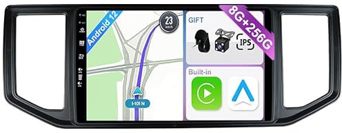 YUNTX [8GB+256GB] Android 12 Autoradio für VW Amarok Crafter Van Man (2016-2021)-[Integriertes CarPlay/Android Auto/DSP/GPS]-10.1” IPS Touch Screen-CAM+MIC-DAB/Mirror Link/Bluetooth 5.0/AHD Kamera