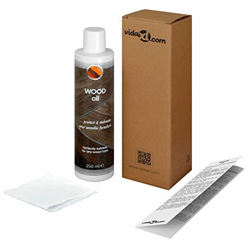 LAPOOH Holzöl für Möbel 250 ml, Parkett Öl, Holzöl Innen, Holzpflege, Möbelpflege Holz