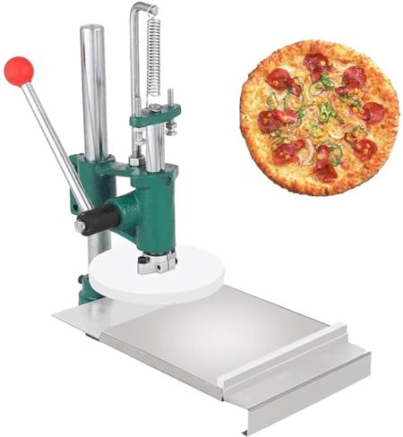 Haushaltshandbuch Pizza -Teig -Presse Edelstahl -Gebäckteig -Teigpresse, manuelles Pizza -Teig -Pressemaschine, Teigrollen -Teig -Pasta -Hersteller, zum Erstellen von dünnen Scheiben, Pizza ,13cm